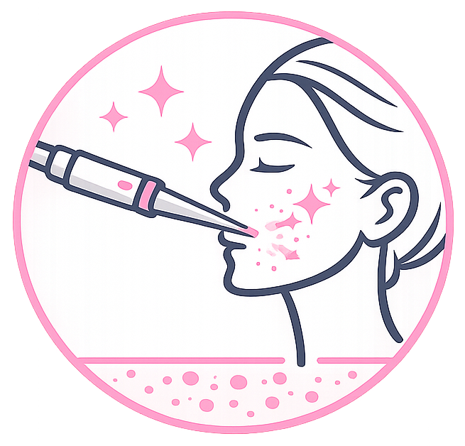 Exempel på Fotona Laser utfört på plats hos Devita Medical Beauty Care AB